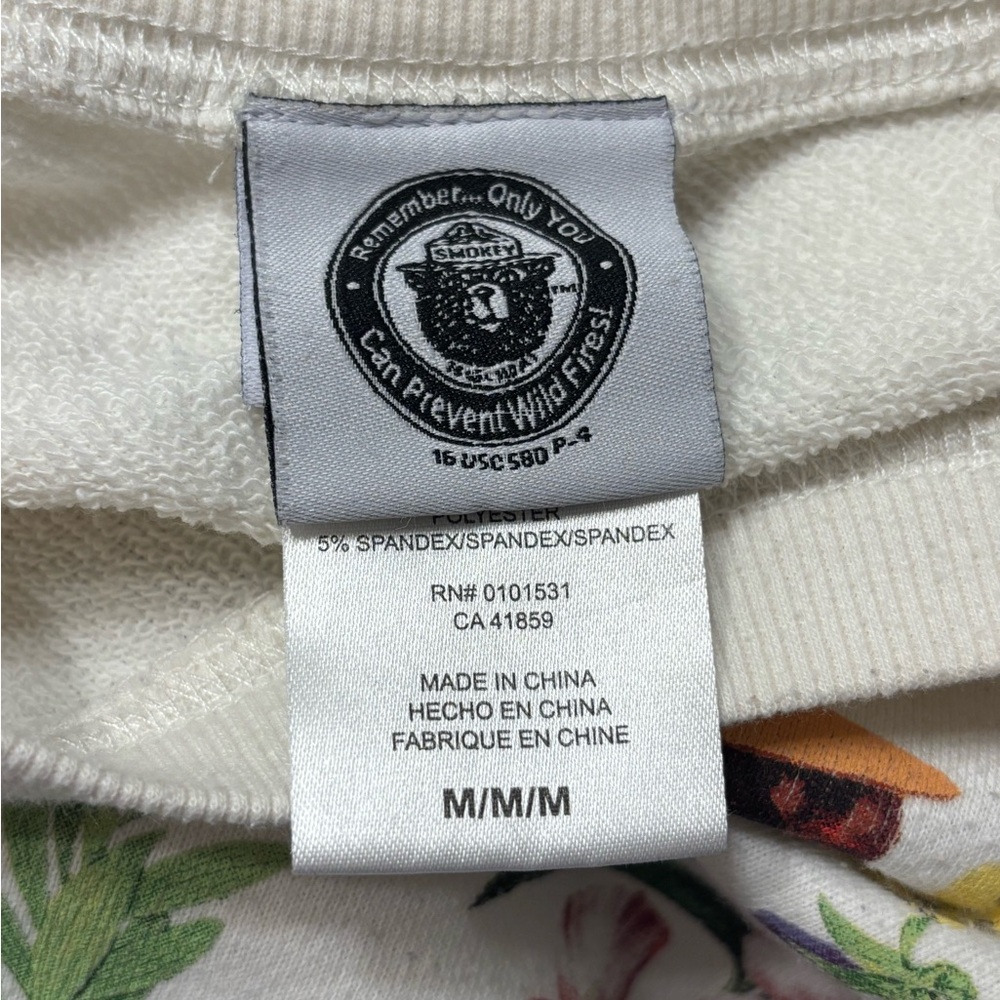 Smokey Bear “Only You.” Botanical Sweatshirt - Picture 3 of 3